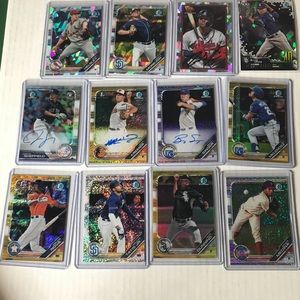 2019 Bowman base chrome and paper,autos,inserts